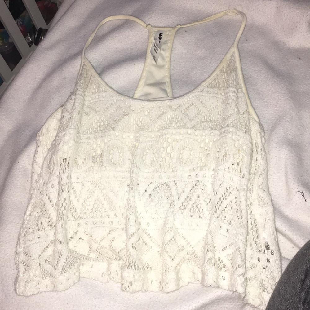 white tank top
